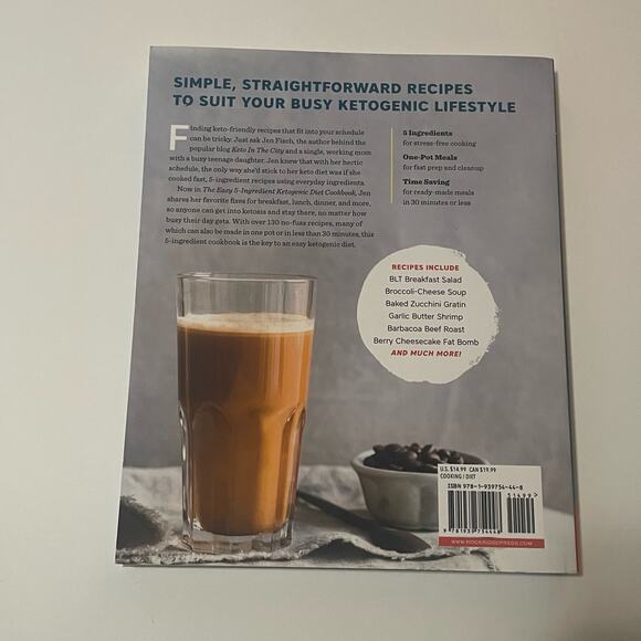 The Easy 5 Ingredient Ketogenic Diet Cookbook 2018 paperback - Picture 2 of 4